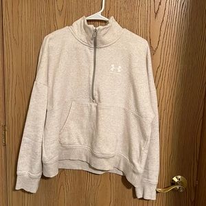 Under Armour Women’s Cream 1/4 Zip Pullover XL